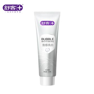 舒客 泡感深洁亮白牙膏(竹炭薄荷)120g 绵密泡沫谷物亮白精华美白牙齿