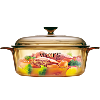 VISIONS  康宁 晶彩透明锅3.25L汤锅 煮锅玻璃汤锅琥珀锅焖烧锅 VS-32