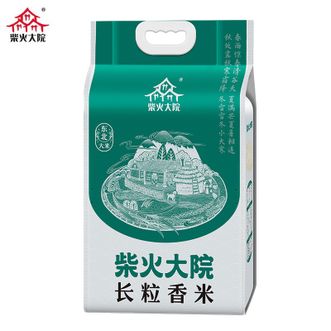 柴火大院  长粒香米5kg 弹润香甜 晶莹透亮 米粒纤长饱满均匀 东北大米10斤