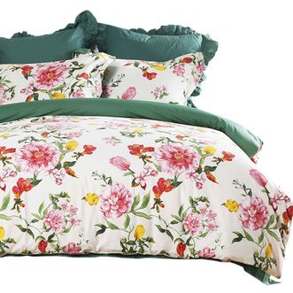 多喜爱Dohia 全棉简约四件套 花舞轻盈