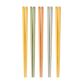 康巴赫（KBH）  吉兔五色分食合金筷（5双装）KH-JKJT01