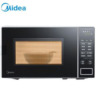 美的/Midea  微波炉 PM20W1 快速加热 多功能菜单一键启动智能解冻 电子杀菌除味 20L容量