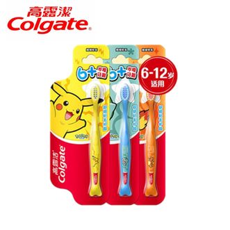高露洁/Colgate  宝可梦儿童牙刷*3   儿童牙刷6-12岁分龄小头超细软毛深洁防蛀护龈包装随机