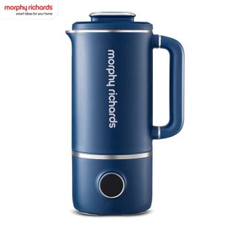 摩飞 /Morphy Richards  破壁机 静柔音豆浆机 智能预约全自动免煮五谷杂粮破壁料理机 多功能加热榨汁小型迷你款 蓝色