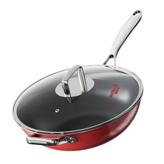 迈巴勒/MAIBALE  臻彩陶瓷珐琅炒锅30CM 家用无涂层高档不粘锅电磁炉煤气灶炒菜锅 M-2411