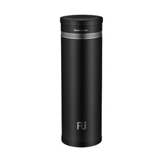 富光（FUGUANG）   保温杯男女士大容量带茶隔泡茶杯子 420ML 黑