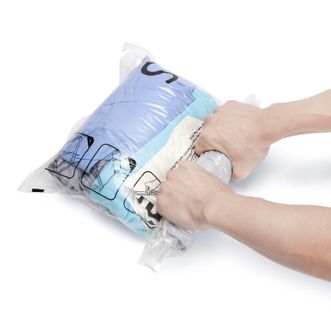 美国pack all手卷压缩袋 旅行衣物收纳袋整理包6丝手卷真空收纳压缩袋6只装【2大2中2小】