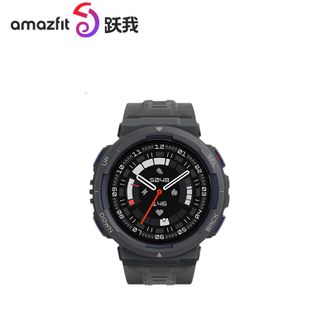 amazfit  华米跃我Active Edge智能手表 熔岩黑 血氧心率监测 运动识别 跑步运动户外防水手表 男女士电子表