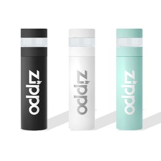 ZIPPO 茶水分离温显保温杯 400ml泡茶饮水杯子316不锈钢真空保温杯饮水杯子ZWB-CITY-001400 002400 003400