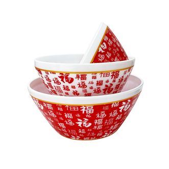 VISIONS  Corelle Brands百福临门碗3件套 耐高温大小中沙拉碗组合CB-BCLLBFW3/KZ/L/S