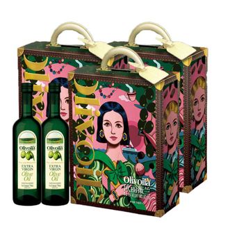 欧丽薇兰  特级初榨橄榄油750毫升*6瓶设计师联名礼盒