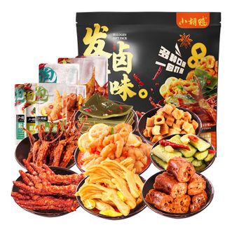 小胡鸭（xiao hu duck）  卤味卤味发财包888g 零食大礼包休闲零食卤味礼包