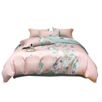 多奇曼  全棉60贡缎长绒棉印花四件套床品套装（恬淡雅致）PH-T2121