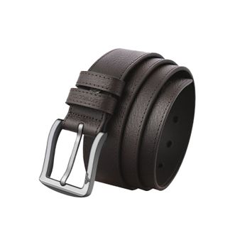 七匹狼（SEPTWOLVES）   男士针扣皮带  天然牛皮带身休闲潮流针扣腰带  宽度3.2cm  长度随机发