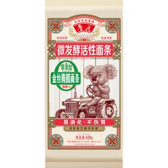 鲁花  考拉系列金丝椭圆挂面600g*2