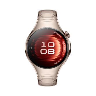 华为/Huawei  WATCH 5 42mm 晨曦金 904L不锈钢表壳 钛金属表带 watch5 eSIM通信