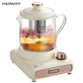 海牌  500ml养生杯不挑杯子养生壶电水壶果茶花茶煮茶器泡茶壶电茶壶电茶炉泡茶器 烧水杯家用电器烧水壶电开水壶煮茶壶电热水壶HP-Y39C象牙白