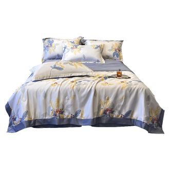 宜恋  冰氧凉感丝夏凉被 夏季空调薄被200x230cm春华秋实AJF