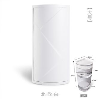 百露（BELO） 卫生间置物架 壁挂式浴室免打孔卫浴用品旋转收纳架 厕所洗漱台角架（大号）