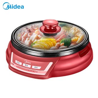 美的/Midea  电火锅电炒锅多功能锅火锅专用锅家用大容量电煮炖锅电锅 NCS13018B 3.5L