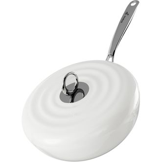 中科德马克dumik  白月光系列 白月光轻珐琅炒锅 30cm D-CA30B21D-CA30B21