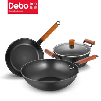 德铂（Debo）富兰克林 炒锅 煎锅 汤锅 套装 DEP-701