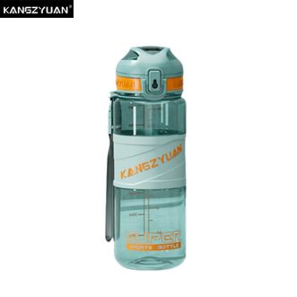 康知缘/KANGZYUAN  幻影护卫舰运动水杯700mL 男女士大容量水杯户外运动便携塑料杯一键弹盖杯子 青色