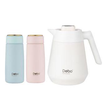 德铂 萨琳娜(杯壶套装)保温水壶1.2L保温杯300ML  DEP-771
