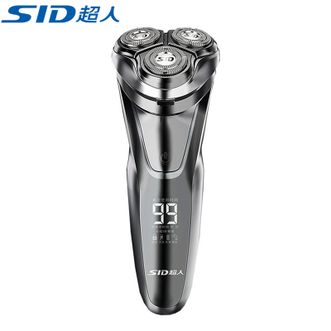 超人/SID  剃须刀电动刮胡刀男士车载充电式全身水洗剃胡须子刀RS7350数显款