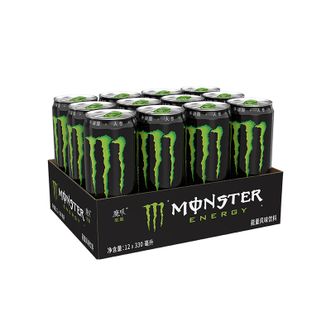 可口可乐  魔爪（Monster）原味 劲爆 能量饮料 维生素 功能饮料 330ml*12罐