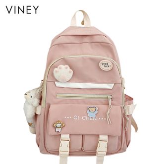 viney  轻便出行学生双肩书包大容量实用旅行包学生书包4594