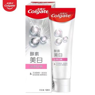 高露洁（Colgate）美白牙膏120g 沁爽白桃味 清新去口气6920354829826