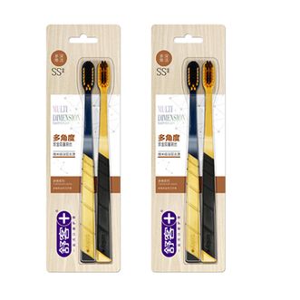 舒客  +多维炭金炫洁牙刷双支装*2