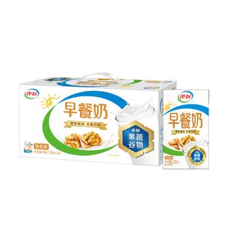 伊利  早餐奶核桃味250ml*24盒*1箱