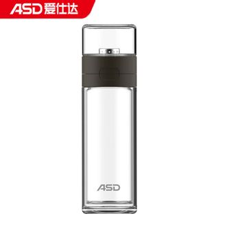 爱仕达/ASD  泡茶杯玻璃水杯307茶体分离双层防烫耐热便携式300ml RWB30B2Q