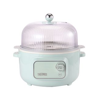 膳魔师（THERMOS）  多功能电热锅EHA-4432E薄荷绿1000W早餐机蒸锅炖锅