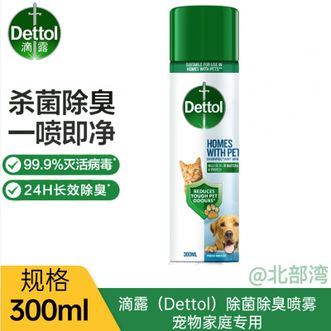 滴露/Dettol  消毒喷雾 家庭马桶消毒液 鞋子鞋袜衣物杀菌除菌除臭去味喷雾