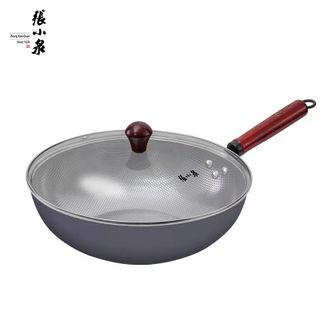 张小泉  嘉岚珍珠铁锅32cm 无涂层炒锅家用炒菜轻油烟精铁炒锅 C30710100