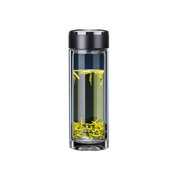 水宜生  钛杯弱碱性纯钛内盖抑菌皮盒包装 380ml黑曜至尊钛杯G818