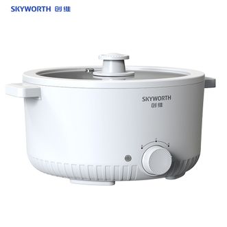 创维（SKYWORTH）  电煮锅电火锅电炒锅多功能锅电热锅家用4L大容量电煮炖锅电锅学生宿舍泡面小电锅
