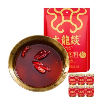 大龙燚  火锅底料调味麻辣干锅牛油底料700g*1袋+油碟56ml*6个（门店同款）