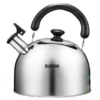 苏泊尔/Supor  好帮手304不锈钢鸣笛水壶4L烧水壶明火燃气专用ES40HS01