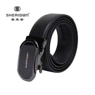 喜来登/SHERIDAN  男士腰带 礼盒装 牛皮 商务休闲自动扣皮带 节日礼物 NL250453S 黑色经典款