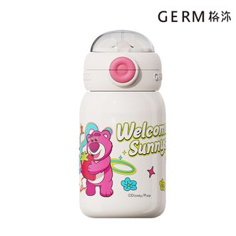  格沵/germ  迪士尼草莓熊系列彩虹星球保温杯 550ML 高颜值  可爱大学生 吸管水杯 GM136B38631