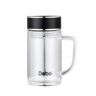 德铂（Debo）  拉文德轻便大容量玻璃杯 新奢商务品味优雅 350ml