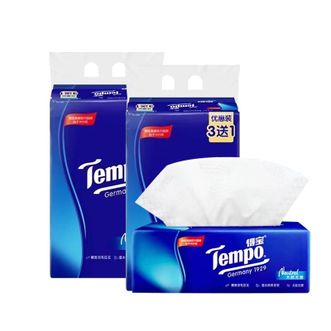 得宝  得宝 自然无香纸4层*90抽*4包/提*2提