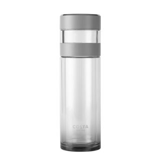  COSTA  茶水分离玻璃杯钛杯便携茶水分离杯水杯学生水杯-月夜灰370ml         CDBL24019-GY
