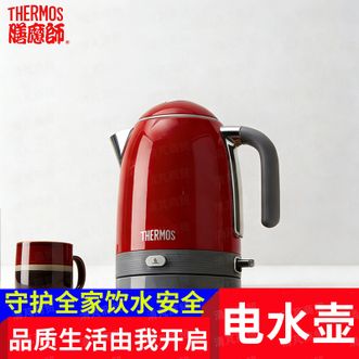 膳魔师（THERMOS）  烧水壶/恒温电热水壶/316L电水壶自动断电/保温一体1.7L中国红