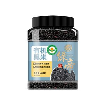 绿帝  有机黑米480g/罐装