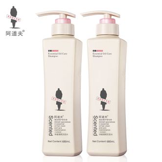 阿道夫  洗发水 精油洗护专研洗发水（净澈清爽）680ml*两瓶